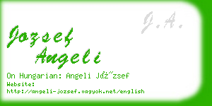 jozsef angeli business card